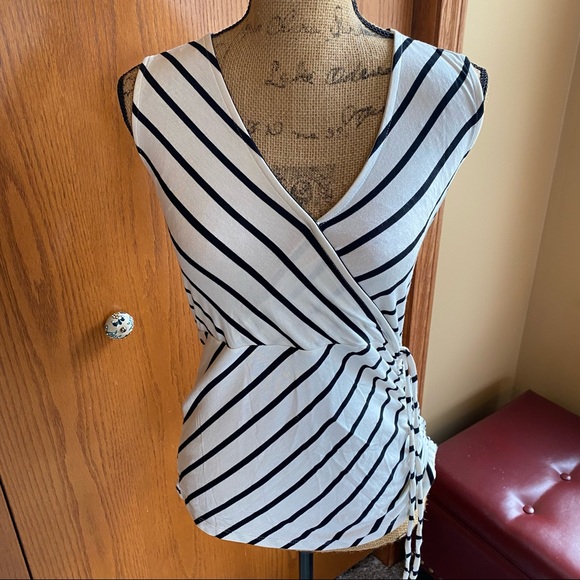Banana Republic Tops - NWT Banana Republic Petites small striped crossover top